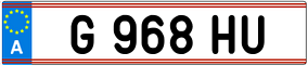 Trailer License Plate